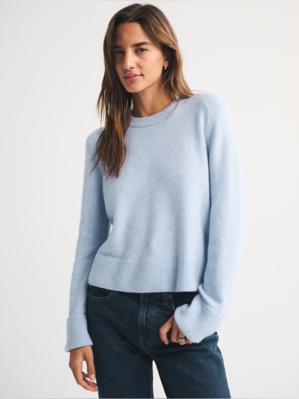 The A&F Madeline Merino Wool-Blend Crew
Sweater
